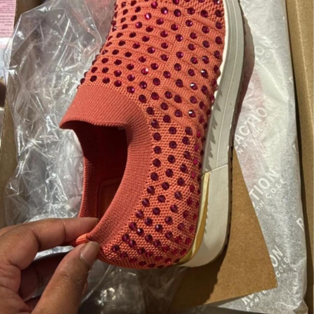 Unbranded Women's Pink and Orange Trainers